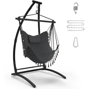 C Type Hammock Chair with Stand